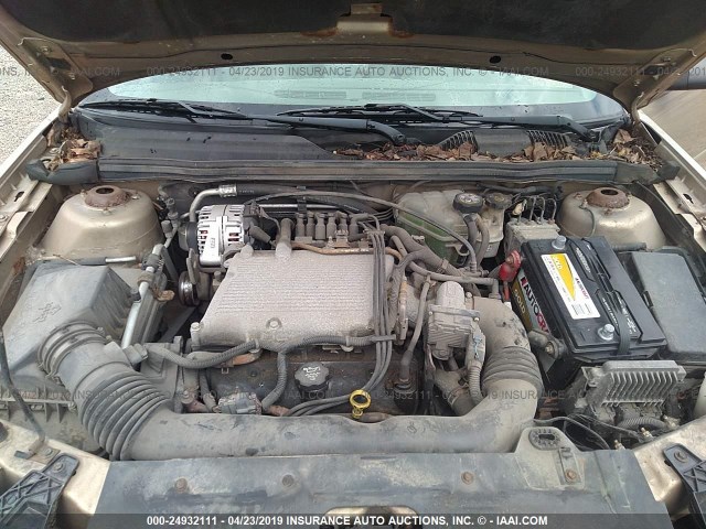 1G1ZT52845F104485 - 2005 CHEVROLET MALIBU LS GOLD photo 10