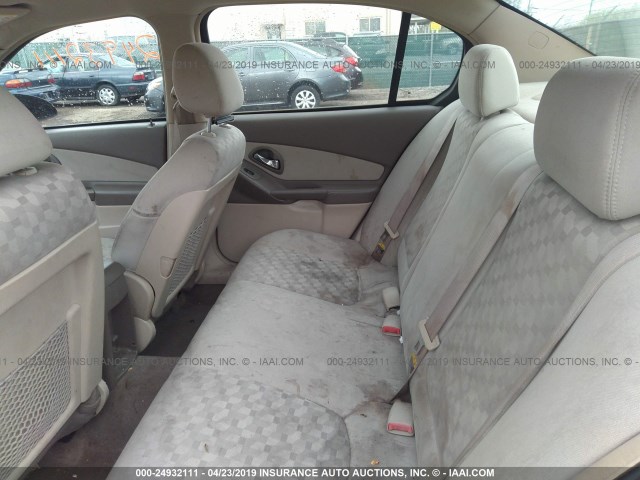 1G1ZT52845F104485 - 2005 CHEVROLET MALIBU LS GOLD photo 8