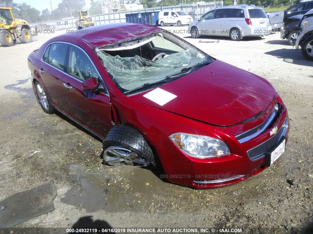 1G1ZC5E0XCF319811 - 2012 CHEVROLET MALIBU 1LT RED photo 1