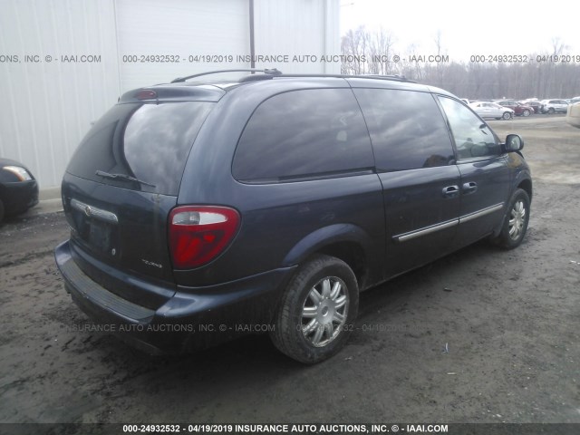 2A4GP54L37R136158 - 2007 CHRYSLER TOWN & COUNTRY TOURING BLUE photo 4