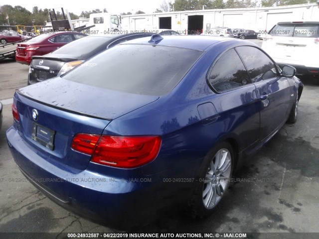 WBAKE5C5XBE432127 - 2011 BMW 328 I SULEV BLUE photo 4