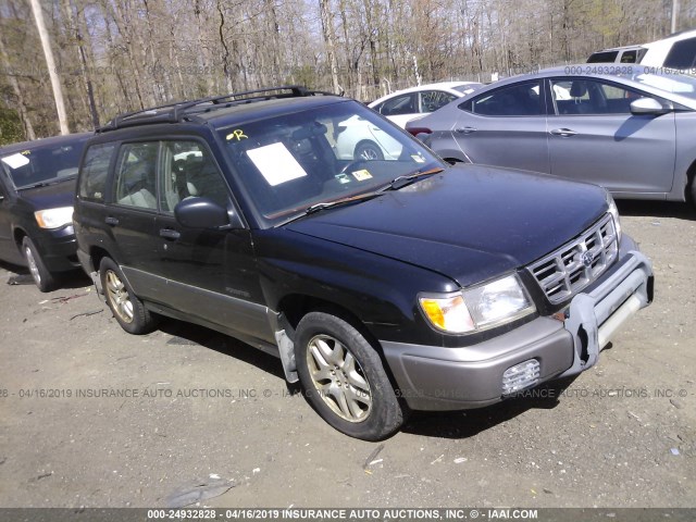JF1SF655XYH703686 - 2000 SUBARU FORESTER S BLACK photo 1