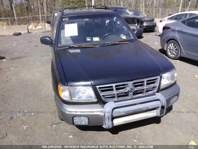 JF1SF655XYH703686 - 2000 SUBARU FORESTER S BLACK photo 6