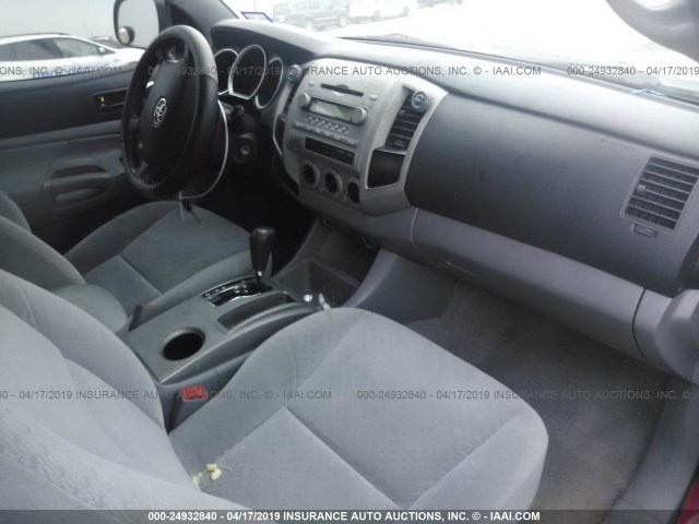 5TEJU62N15Z091775 - 2005 TOYOTA TACOMA DOUBLE CAB PRERUNNER MAROON photo 5