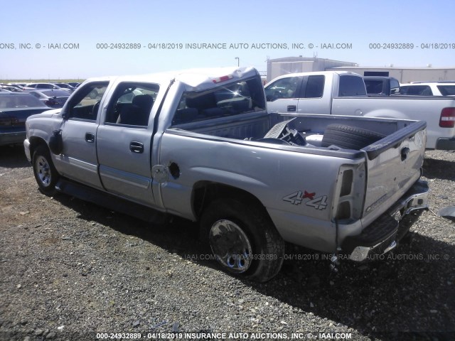 2GCEK13V971112517 - 2007 CHEVROLET SILVERADO K1500 CLASSIC CREW CAB SILVER photo 3