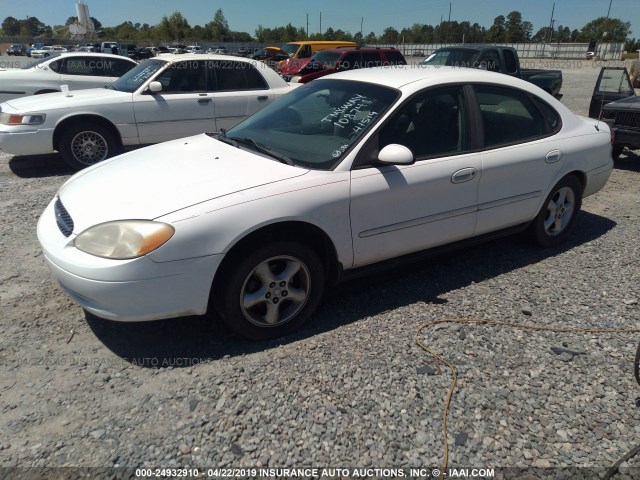 1FAFP55U7YA108741 - 2000 FORD TAURUS SES WHITE photo 2