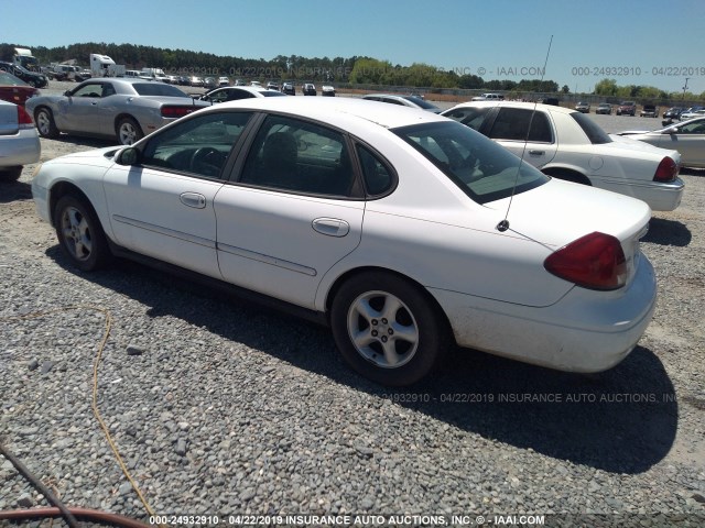 1FAFP55U7YA108741 - 2000 FORD TAURUS SES WHITE photo 3