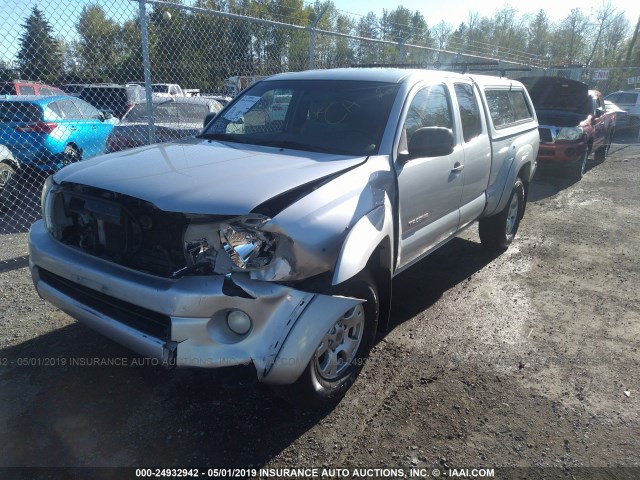 5TEUU42NX6Z216257 - 2006 TOYOTA TACOMA ACCESS CAB SILVER photo 2