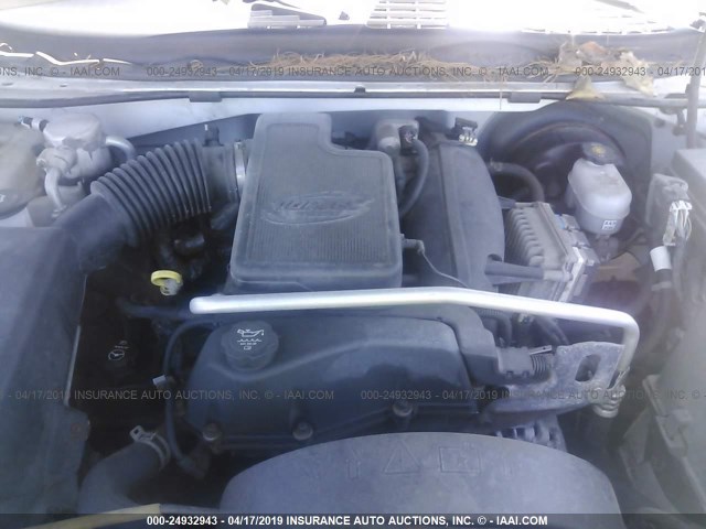 1GKET12SX46181472 - 2004 GMC ENVOY XUV WHITE photo 10