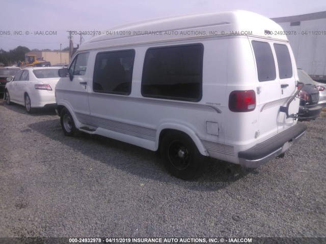 2B6HB21Y7VK598370 - 1997 DODGE RAM VAN B2500 WHITE photo 3