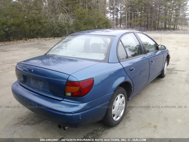 1G8ZH5281YZ229224 - 2000 SATURN SL1 BLUE photo 4