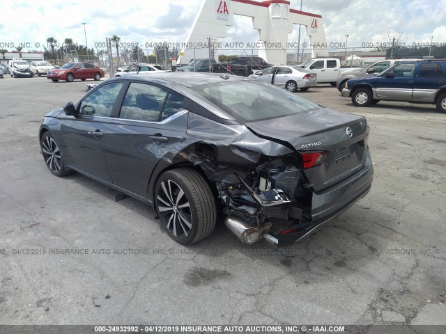 1N4BL4CV0KC197306 - 2019 NISSAN ALTIMA SR GRAY photo 3