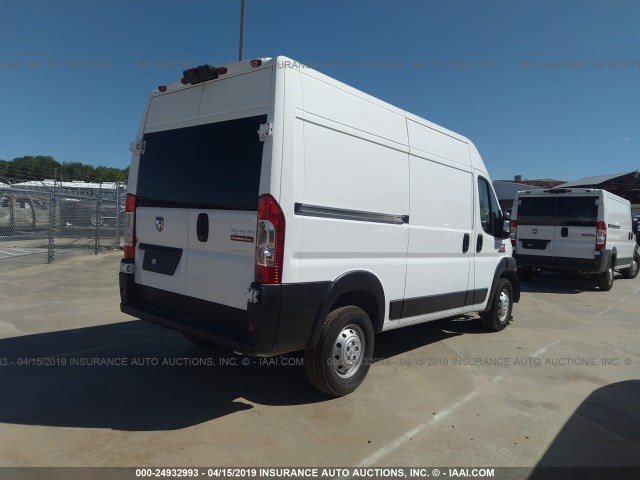 3C6TRVBG5KE518732 - 2019 RAM PROMASTER 1500 1500 HIGH WHITE photo 4