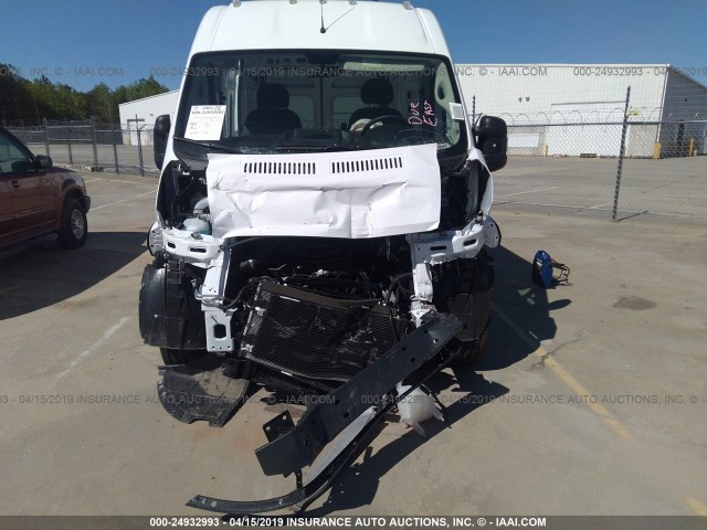 3C6TRVBG5KE518732 - 2019 RAM PROMASTER 1500 1500 HIGH WHITE photo 6