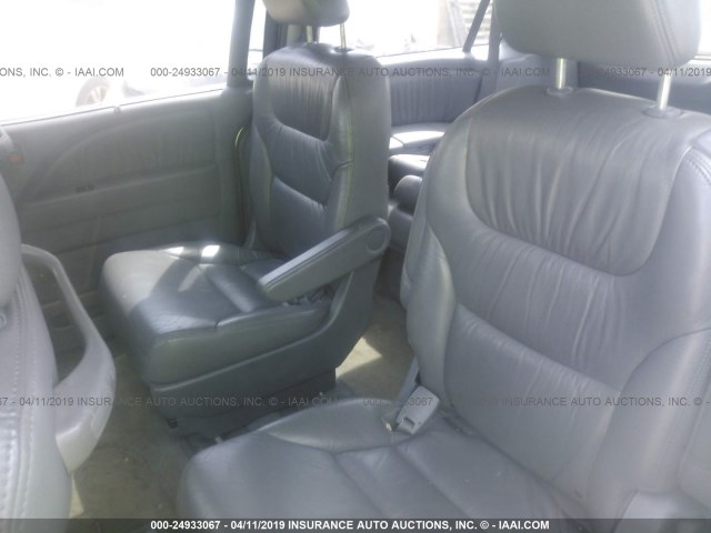 5FNRL38736B003440 - 2006 HONDA ODYSSEY EXL SILVER photo 8