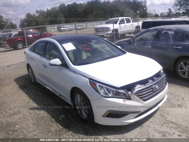 5NPE34AF2FH036713 - 2015 HYUNDAI SONATA SPORT/LIMITED WHITE photo 1