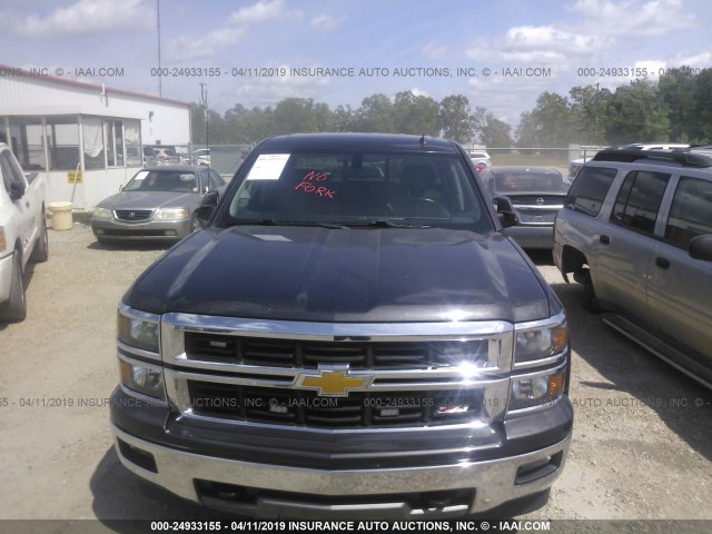 3GCUKREC2EG494030 - 2014 CHEVROLET SILVERADO K1500 LT BROWN photo 6