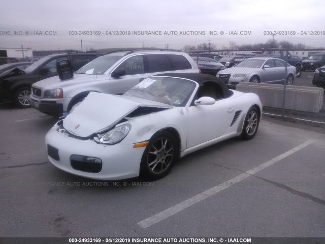 WP0CA29867U710246 - 2007 PORSCHE BOXSTER WHITE photo 2