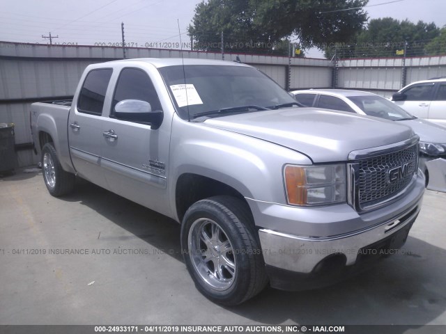 3GTP2VE34BG193941 - 2011 GMC SIERRA K1500 SLE SILVER photo 1