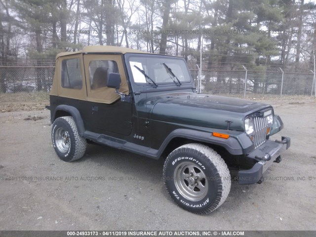 1J4FY29SXRP430362 - 1994 JEEP WRANGLER / YJ SE GREEN photo 1