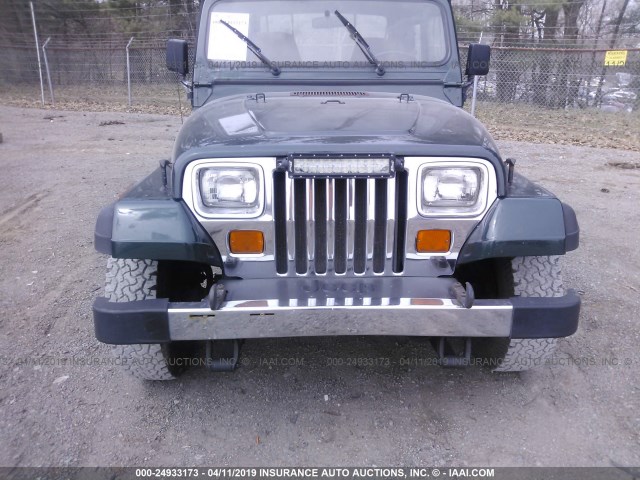 1J4FY29SXRP430362 - 1994 JEEP WRANGLER / YJ SE GREEN photo 6