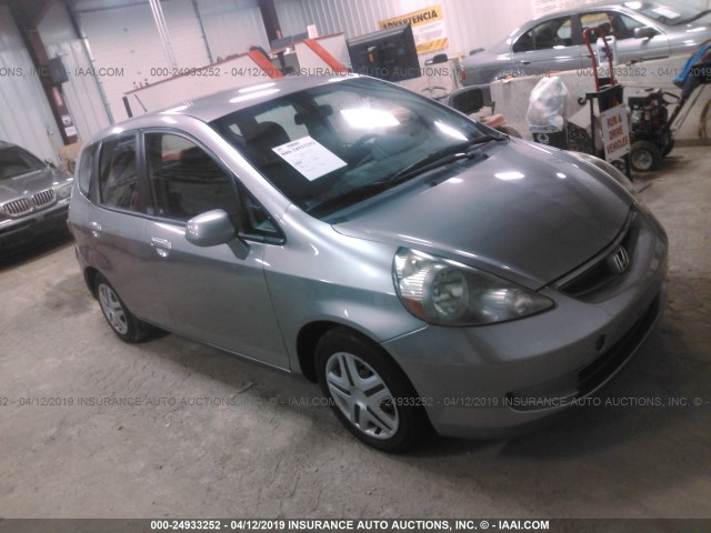 JHMGD38497S050730 - 2007 HONDA FIT GRAY photo 1