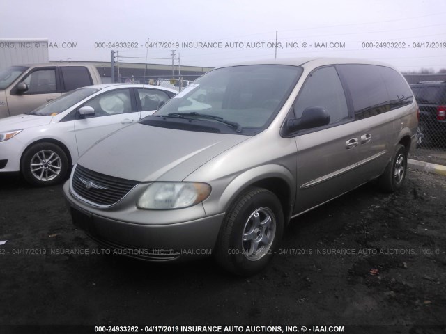 2C4GP24393R255539 - 2003 CHRYSLER TOWN & COUNTRY  GOLD photo 2