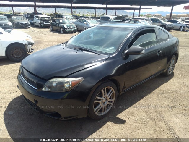 JTKDE167160103393 - 2006 TOYOTA SCION TC BLACK photo 2