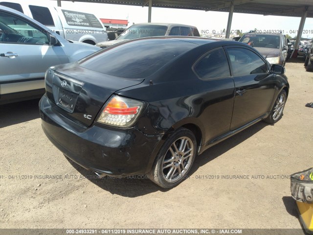 JTKDE167160103393 - 2006 TOYOTA SCION TC BLACK photo 4