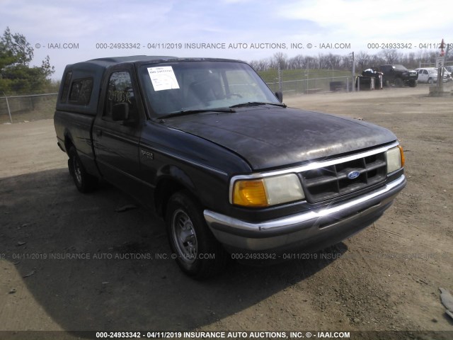 1FTCR10A4PUB53114 - 1993 FORD RANGER BLACK photo 1