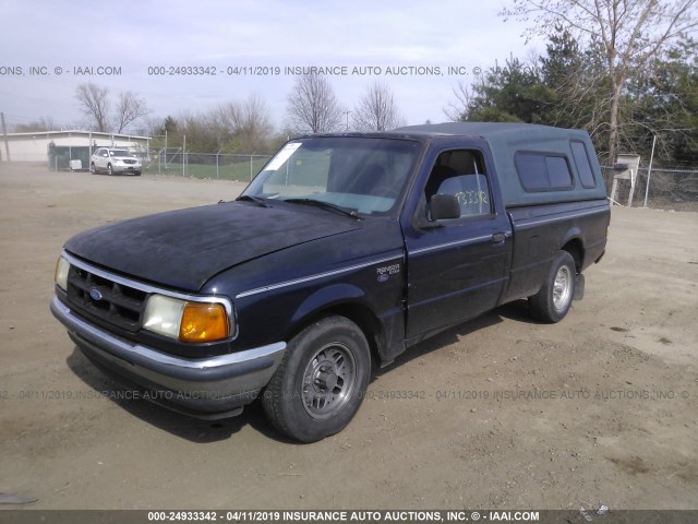 1FTCR10A4PUB53114 - 1993 FORD RANGER BLACK photo 2