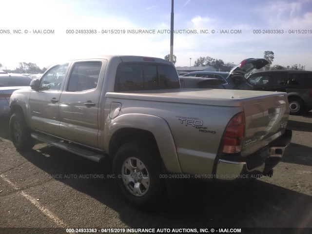 3TMJU62N38M066796 - 2008 TOYOTA TACOMA DOUBLE CAB PRERUNNER TAN photo 3