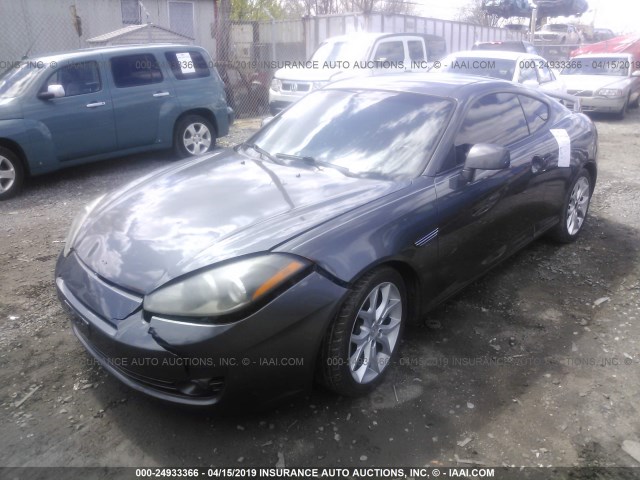 KMHHN66F47U235826 - 2007 HYUNDAI TIBURON GT/SE/GT LIMITED GRAY photo 2