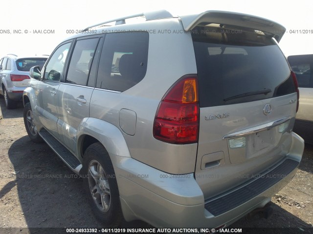 JTJBT20X540029344 - 2004 LEXUS GX 470 SILVER photo 3