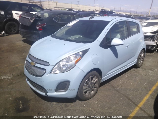 KL8CK6S0XGC558267 - 2016 CHEVROLET SPARK EV 1LT BLUE photo 2