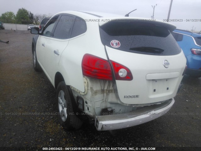 JN8AS5MTXAW507751 - 2010 NISSAN ROGUE S/SL/KROM WHITE photo 3