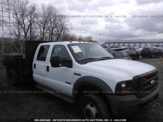 1FDXW47P15EB58232 - 2005 FORD F450 SUPER DUTY WHITE photo 1