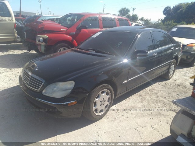 WDBNG75J5YA059416 - 2000 MERCEDES-BENZ S 500 BLACK photo 2