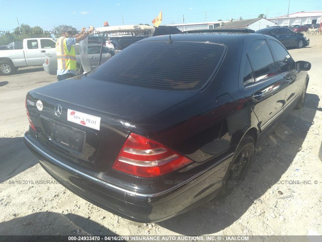 WDBNG75J5YA059416 - 2000 MERCEDES-BENZ S 500 BLACK photo 4