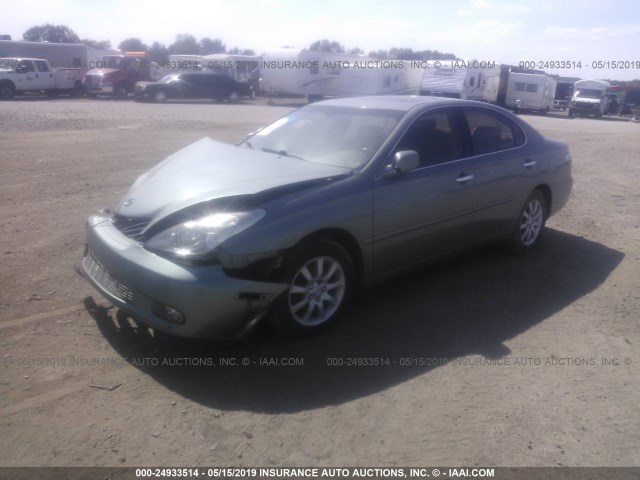 JTHBF30G520010286 - 2002 LEXUS ES 300 GRAY photo 2