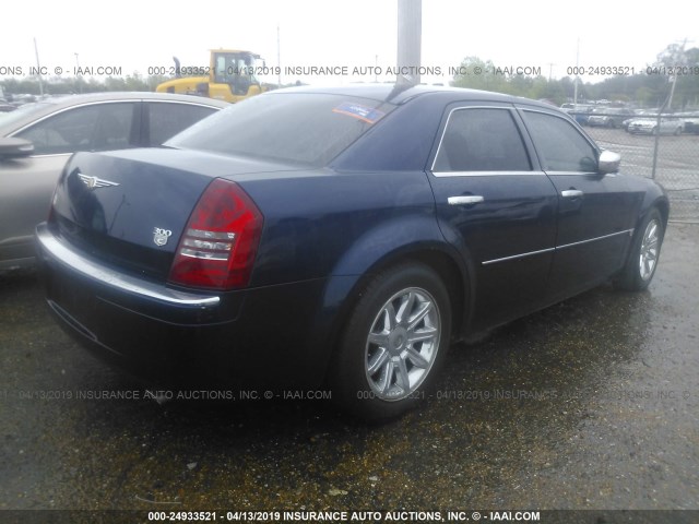 2C3KA63H36H177189 - 2006 CHRYSLER 300C BLUE photo 4