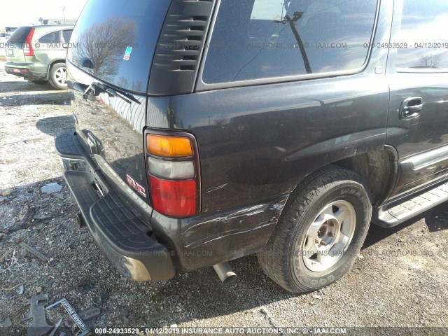 1GKEK13Z26J124276 - 2006 GMC YUKON BLACK photo 6