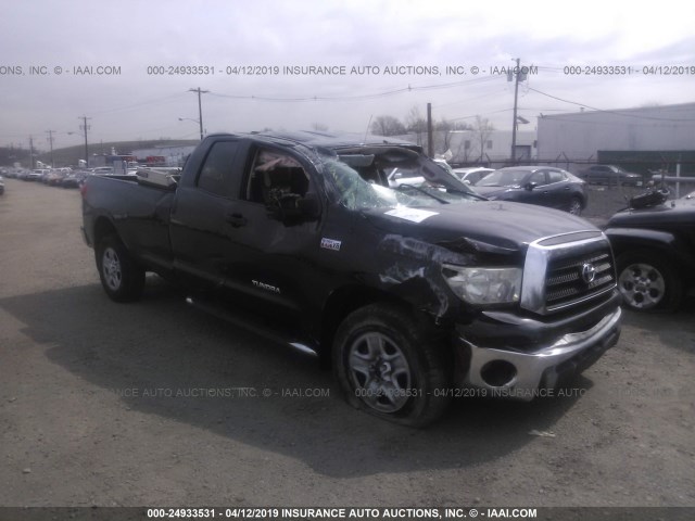 5TFCV541X8X005630 - 2008 TOYOTA TUNDRA DOUBLE CAB/DOUBLE CAB SR5 BLACK photo 1