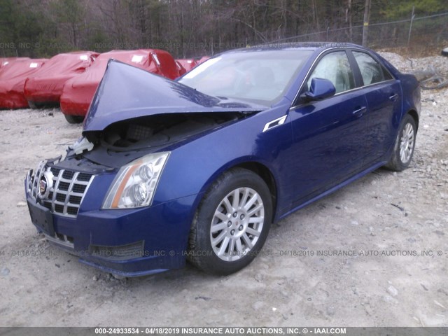 1G6DG5E55D0180034 - 2013 CADILLAC CTS BLUE photo 2