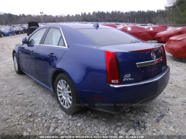 1G6DG5E55D0180034 - 2013 CADILLAC CTS BLUE photo 3