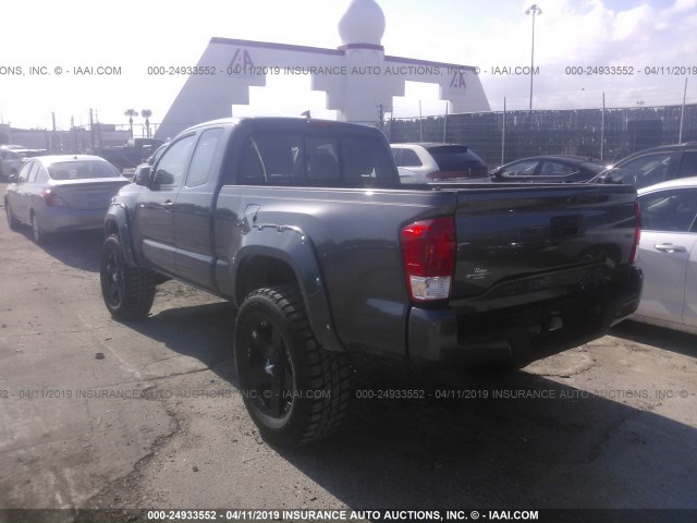 5TFRX5GN2GX064205 - 2016 TOYOTA TACOMA GRAY photo 3