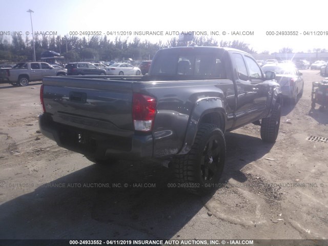 5TFRX5GN2GX064205 - 2016 TOYOTA TACOMA GRAY photo 4