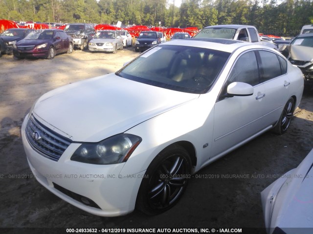 JNKBY01E66M202904 - 2006 INFINITI M45 SPORT WHITE photo 2