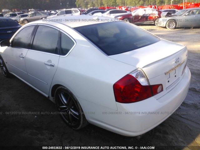 JNKBY01E66M202904 - 2006 INFINITI M45 SPORT WHITE photo 3