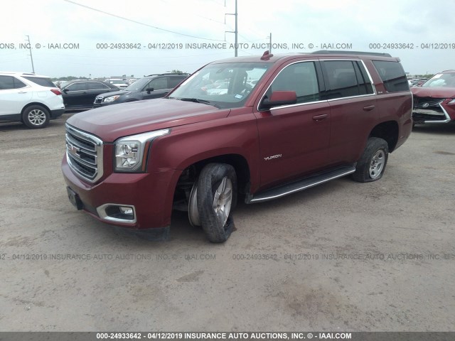 1GKS1AKC7GR415751 - 2016 GMC YUKON SLE MAROON photo 2